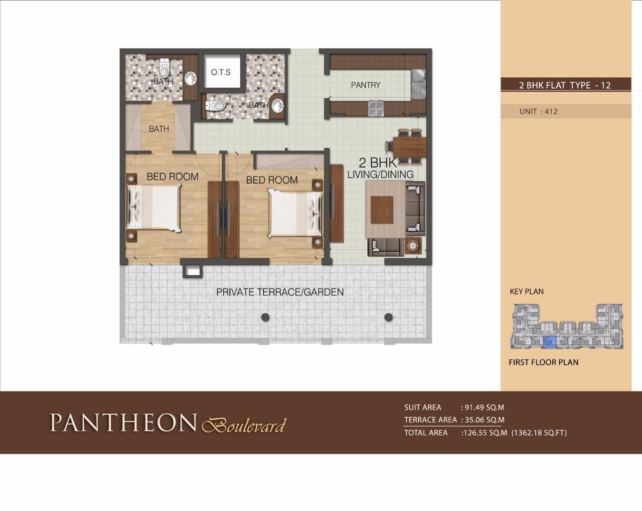 Selling 2 BHK Ready Apartment